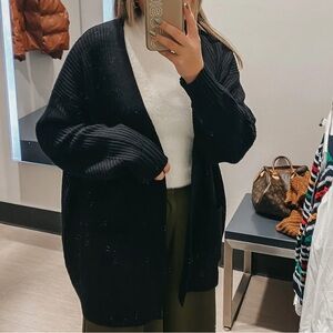 Women's Black Cardigan Sweater